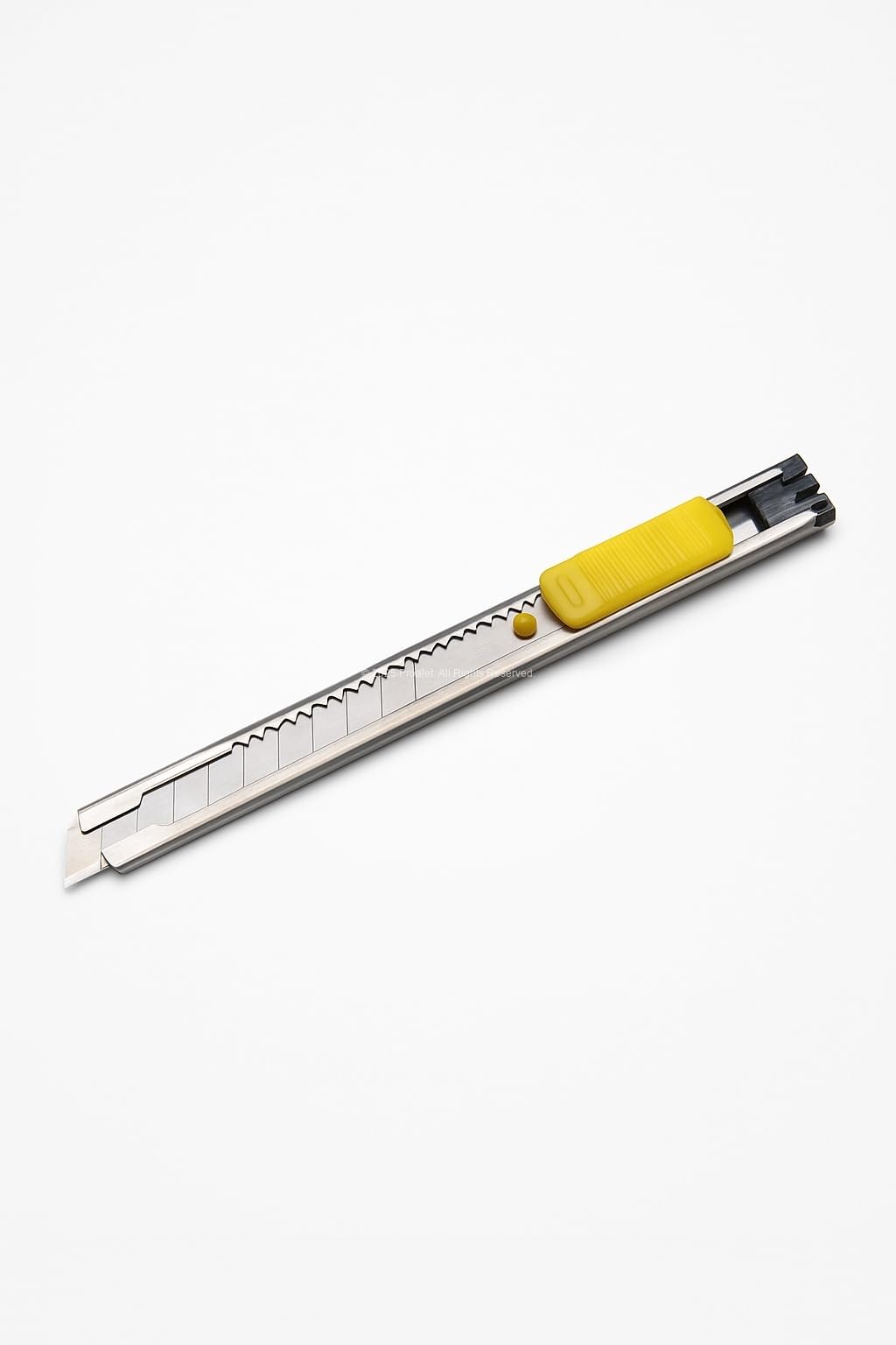 Busstier Mini Maket Bıçağı 9 mm 0.4 mm, Metal Gövdeli, Kırılabilir İnce Uçlu, Otomatik Kilitlemeli, Pratik El Aleti, Kağıt Karton Hobi ve Ofis Kesim Bıçağı