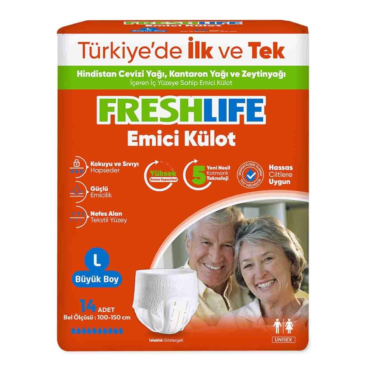 FRESHLIFE Hasta Alt Bezi Külotlu Eco Large 14'lü