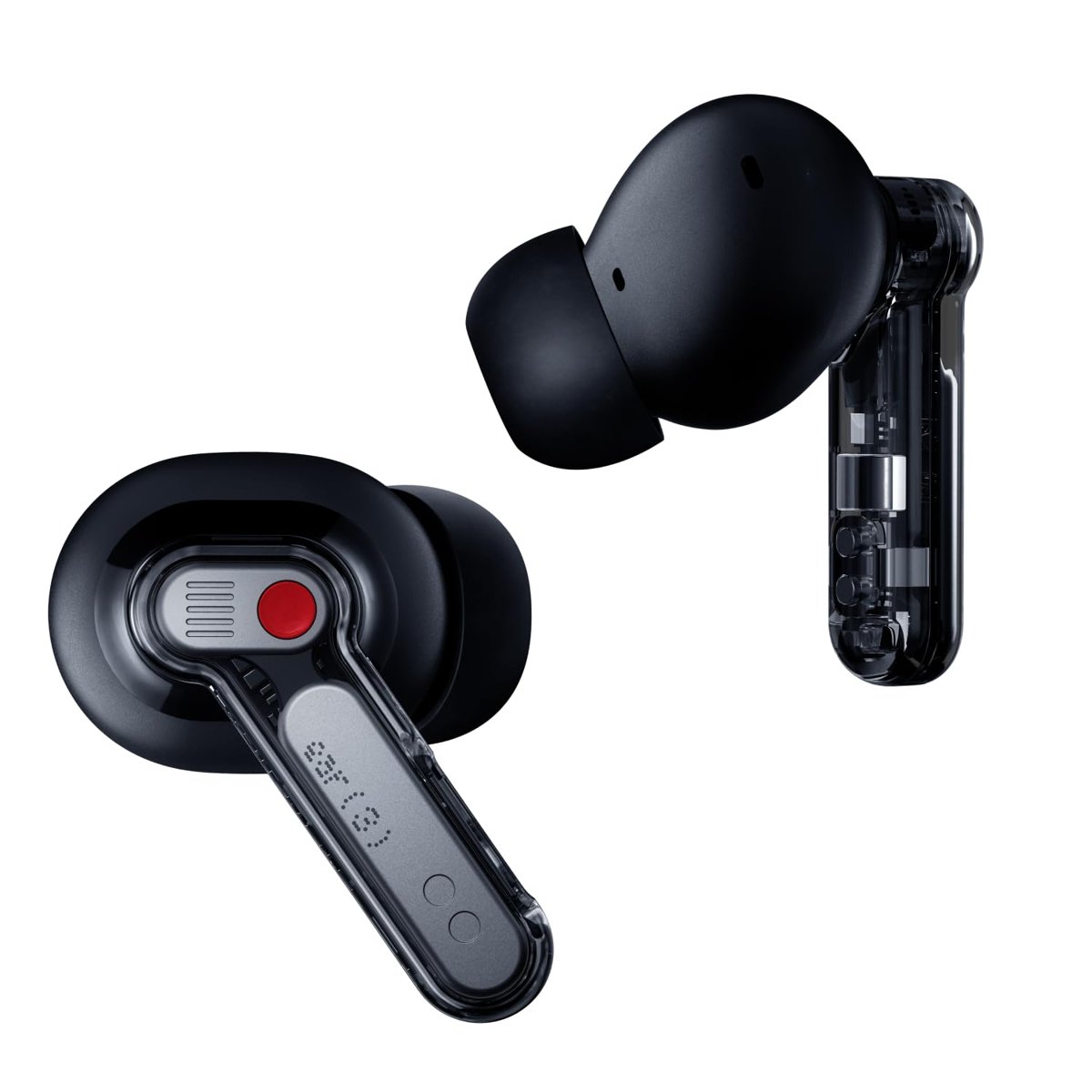Nothing Kulak (3) Kablosuz Kulaklık Süper Mikrofon 45dB Hibrid Aktif Gürültü Önleyici Bluetooth Kulaklıklar Hi-Res 6 Mics, 12mm Dinamik Bas Güçlendirme, iPhone Android için Çift Bağlantı ANC Spor
