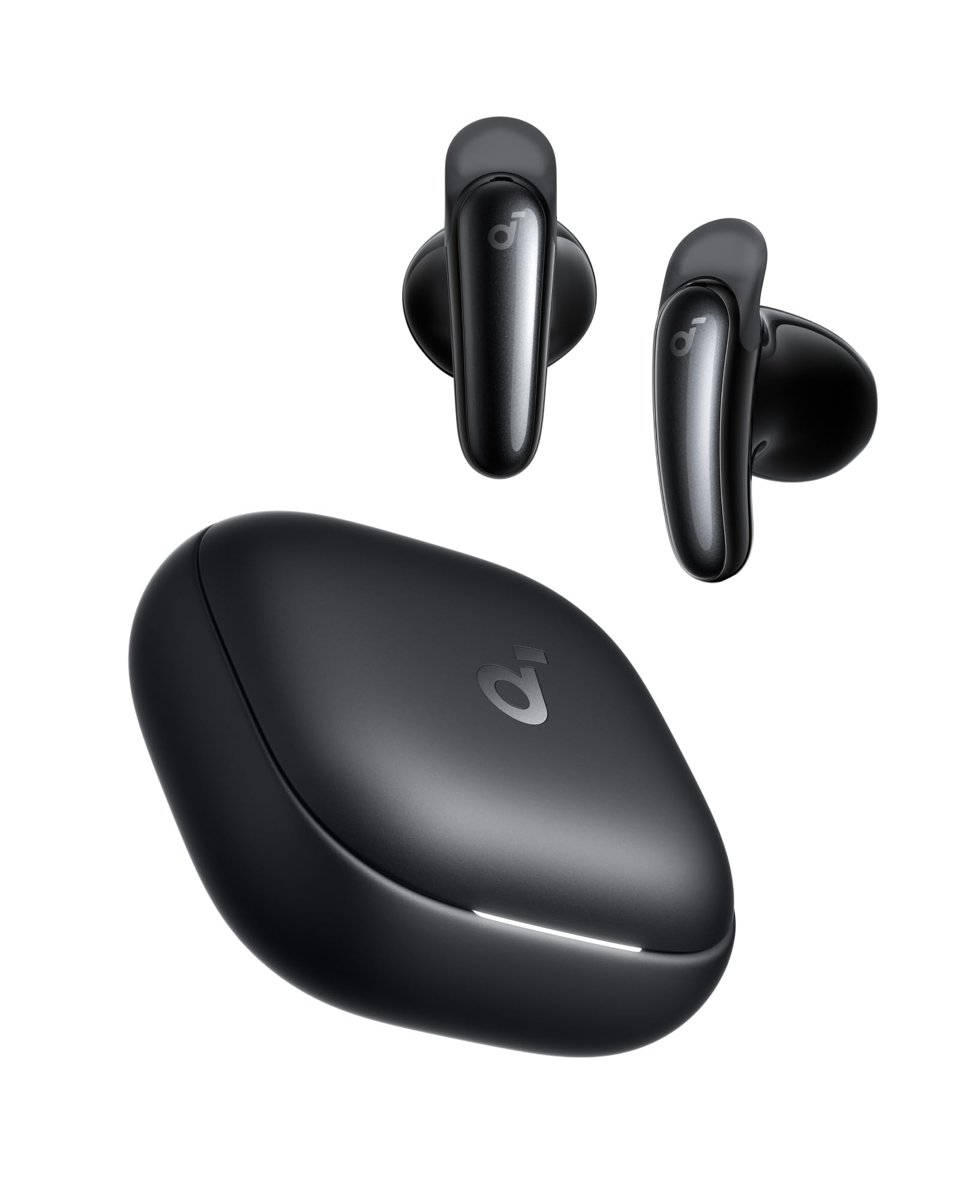 Soundcore Liberty Buds Bluetooth Kulaklık, Yarı Kulak İçi Tasarım, Gerçek Zamanlı Uyarlanabilir Gürültü Engelleme, Hızlı Şarj, Çeviri, 30 Saat Çalma Süresi, Siyah - D1200