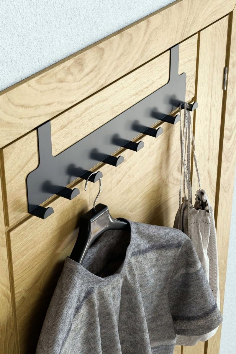 Orret Home 12'Li Kapı Arkası Metal Askı,Amerikan Kapı Arkası Askılık,Banyo,Mutfak,Yatak Odası İçin Kapı Arkasına Takılan Krom Askı (1)