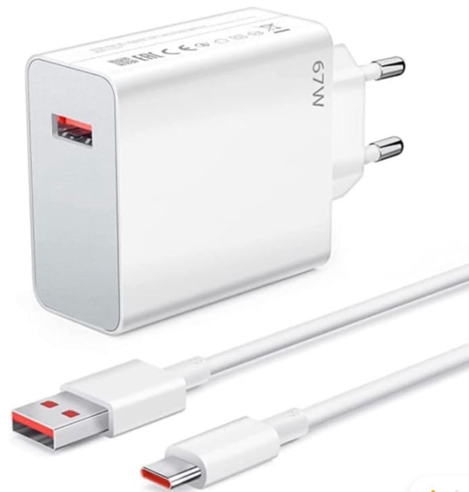 67W Turbo Hızlı Şarj Cihazı & Type-C Kablo Seti Redmi,Huawei Uyumlu Duvar Tipi Adaptör