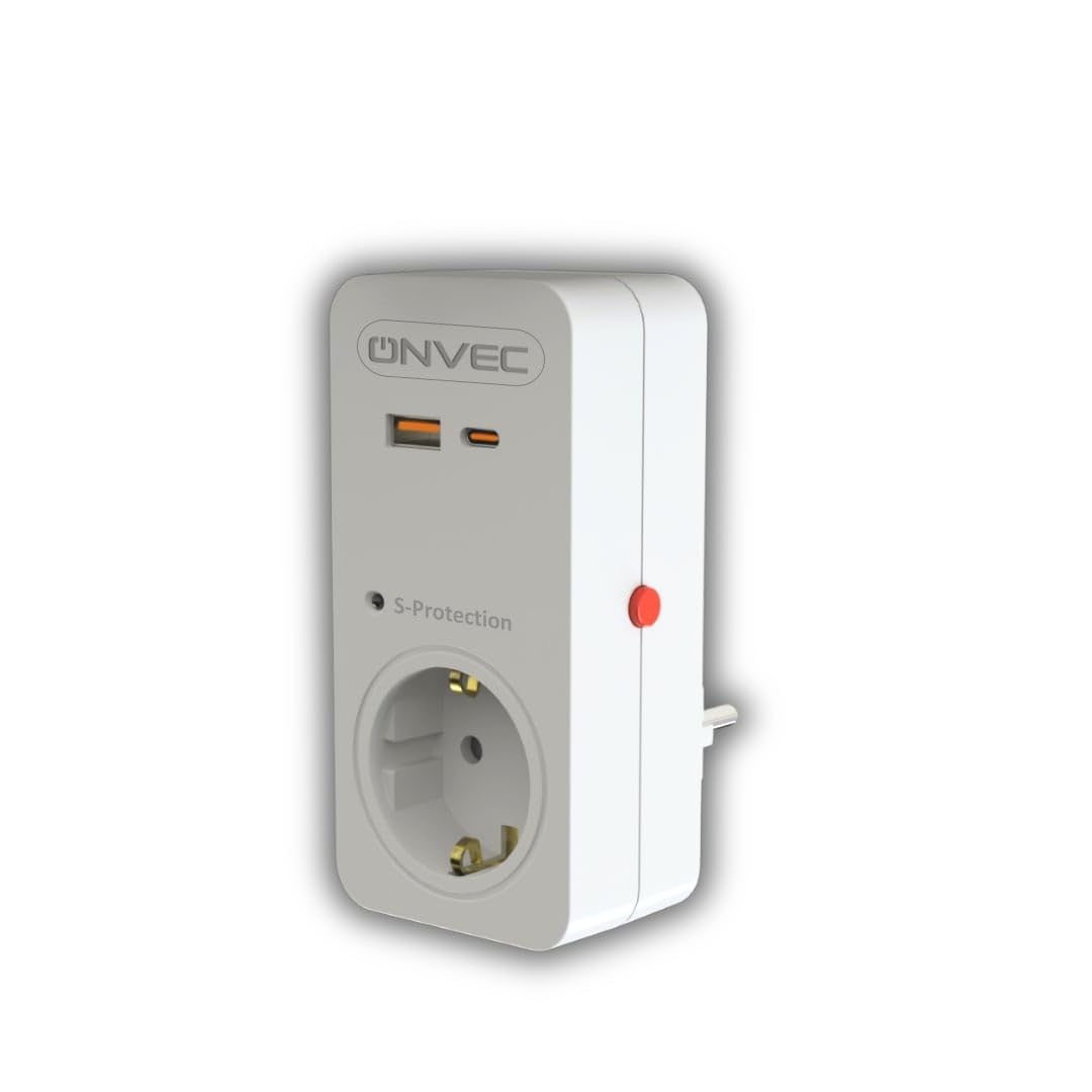 Onvec Basic 20W Hızlı Şarjlı Usb/Type-C Akım Ve Şok Korumalı Priz 720 Joule