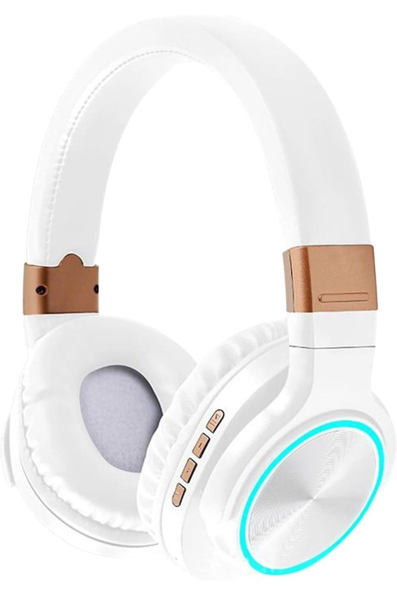 Junglee Bluetooth Kulaklik Sd Kart Ve Aux Girişli Şarjlı Kablosuz Kulaklik Mikrofonlu Fm Radyolu Super Bass Beyaz HZ-BT760