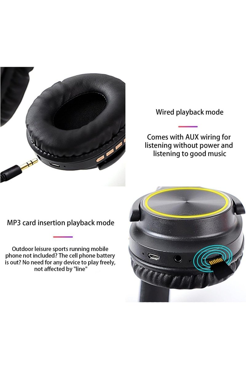 Junglee Bluetooth Kulaklik Sd Kart Ve Aux Girişli Şarjlı Kablosuz Kulaklik Mikrofonlu Fm Radyolu Super Bass Beyaz HZ-BT760