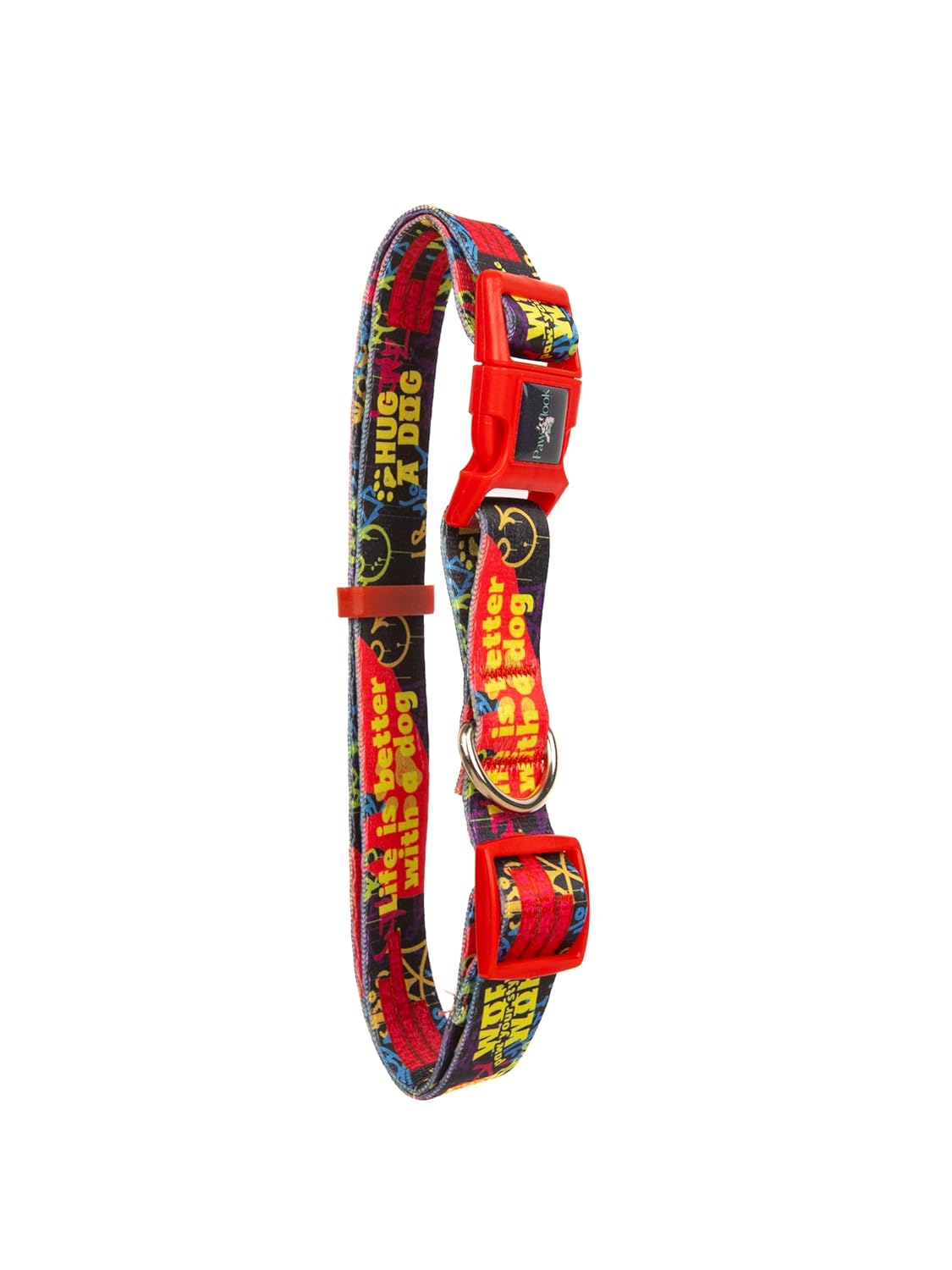 Pawlook Design, Köpek Boyun Tasması – Geri Dönüştürülmüş, Ayarlanabilir, Emniyet Tokalı – Küçük ve Büyük Irklar için – Tüy Toplamaz, Yıkanabilir, AirTag & İsimlik Uyumlu, Laci Gimme Small