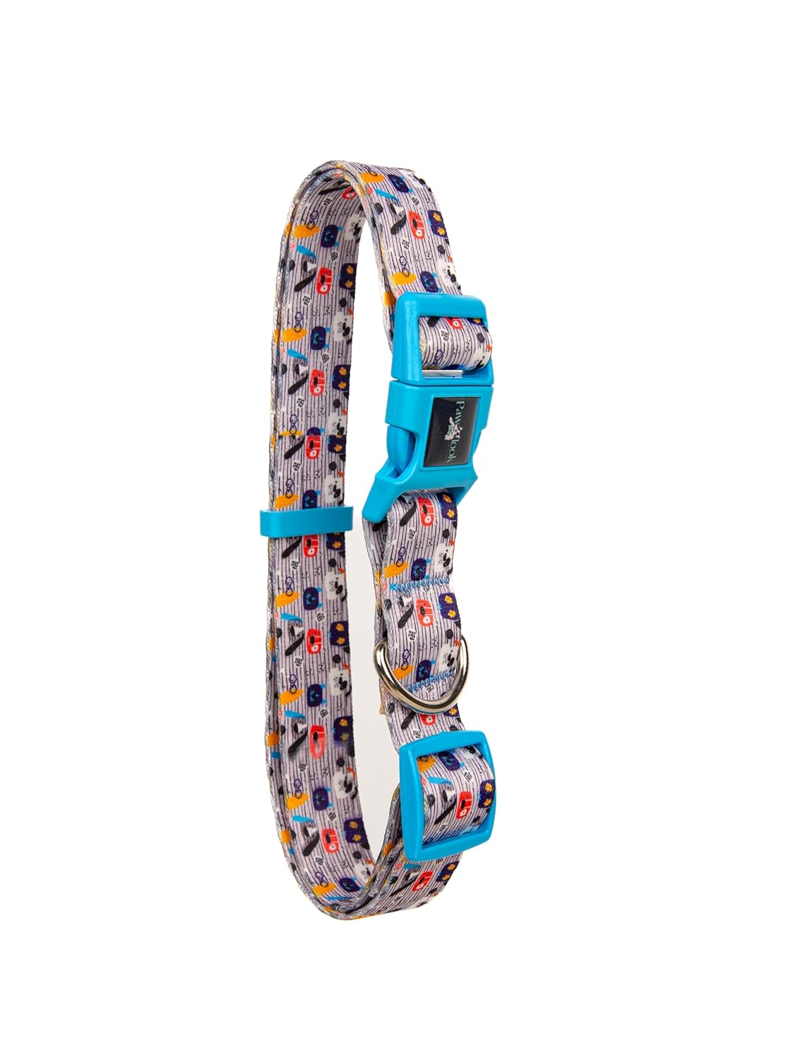 Pawlook Köpek Boyun Tasması – Geri Dönüştürülmüş, Ayarlanabilir, Emniyet Tokalı – Küçük ve Büyük Irklar için – Tüy Toplamaz, Yıkanabilir, AirTag & İsimlik Uyumlu, Woof,Large