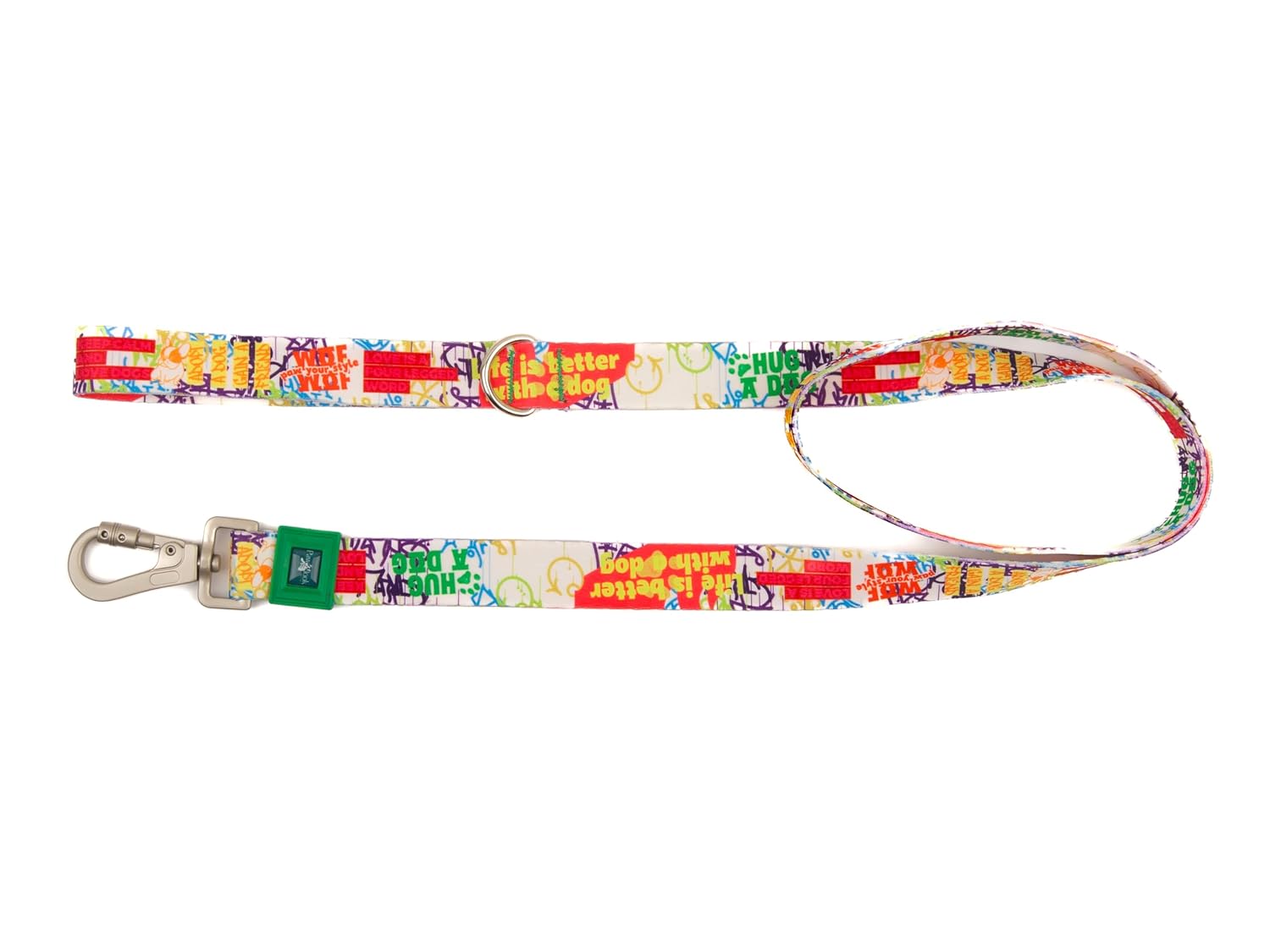 Pawlook Design Köpek Gezdirme Kayışı – Geri Dönüştürülmüş, Kadifemsi Dokulu, Çift Kilitli Karabina Kanca, 360° Dönüşlü, Dayanıklı & Şık Tasarım, Beyaz,Small