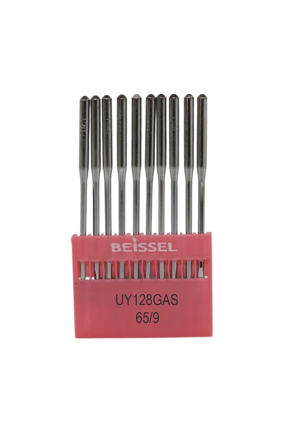 BEISSEL Beissel UYx128 Sanayi Tipi Reçme Makinesi İğnesi 9/65 Numara SES uçlu 10 Adet (1 Paket)