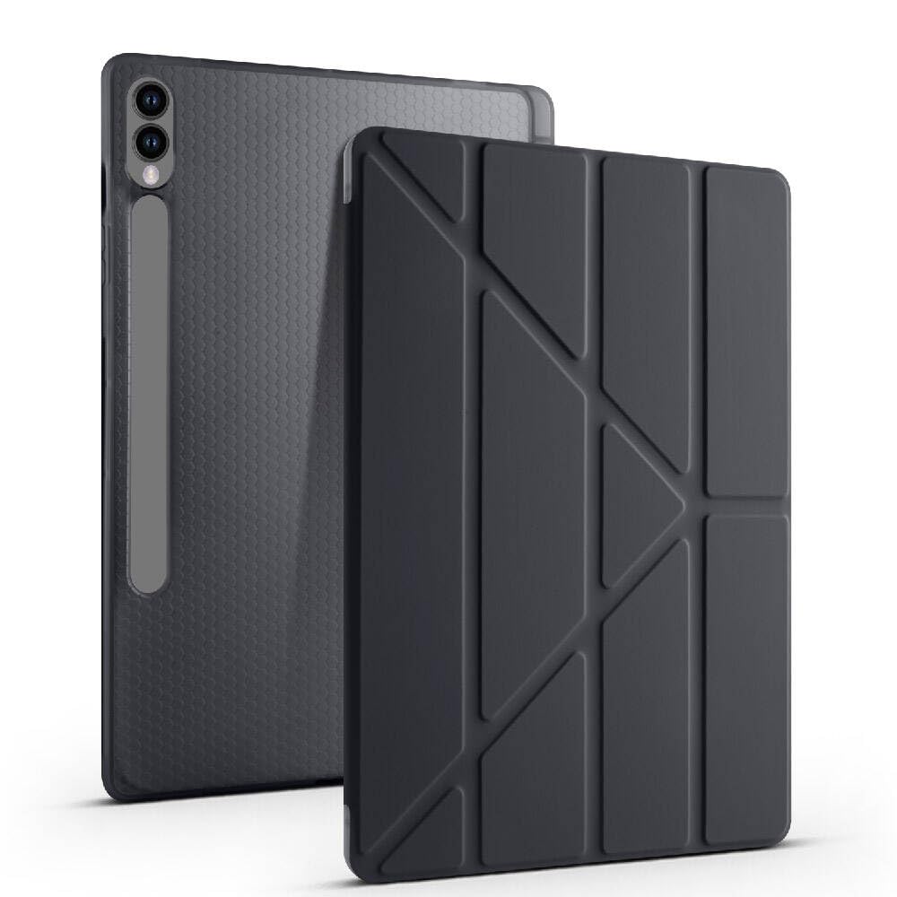 S9 FE+ / S9 FE Plus 12.4 İnç İle Uyumlu Kalemlikli, Uyku Modlu, Mıknatıslı, Üçgen Standlı, Darbeye Dayanıklı Kaplama Akıllı Kılıf