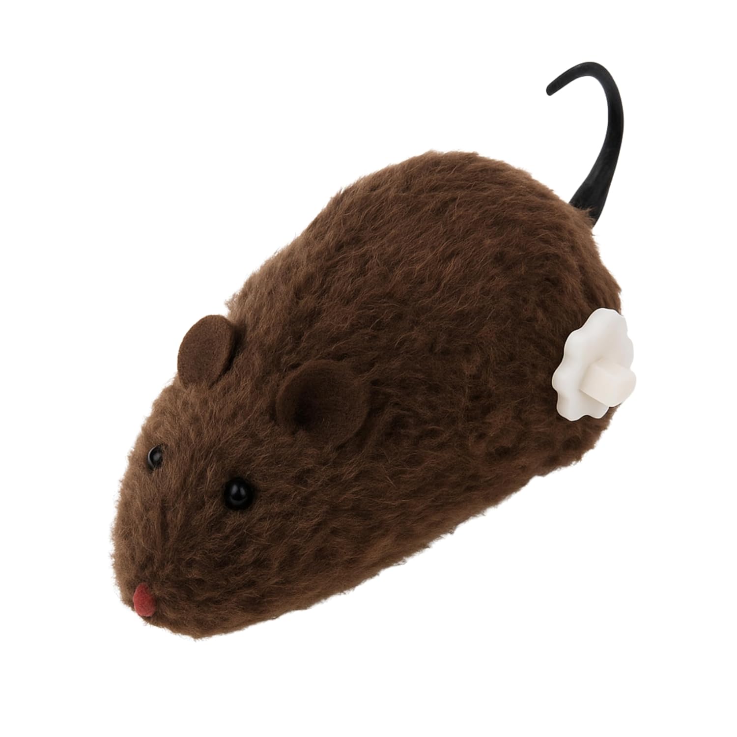 MADPET Kahverengi Kurmalı Kedi Oyuncağı – Hareketli Fare Şeklinde Peluş Oyuncak – Kediler İçin Etkileşimli, Dayanıklı ve Av İçgüdüsünü Tetikleyen Eğlenceli Egzersiz Oyuncağı