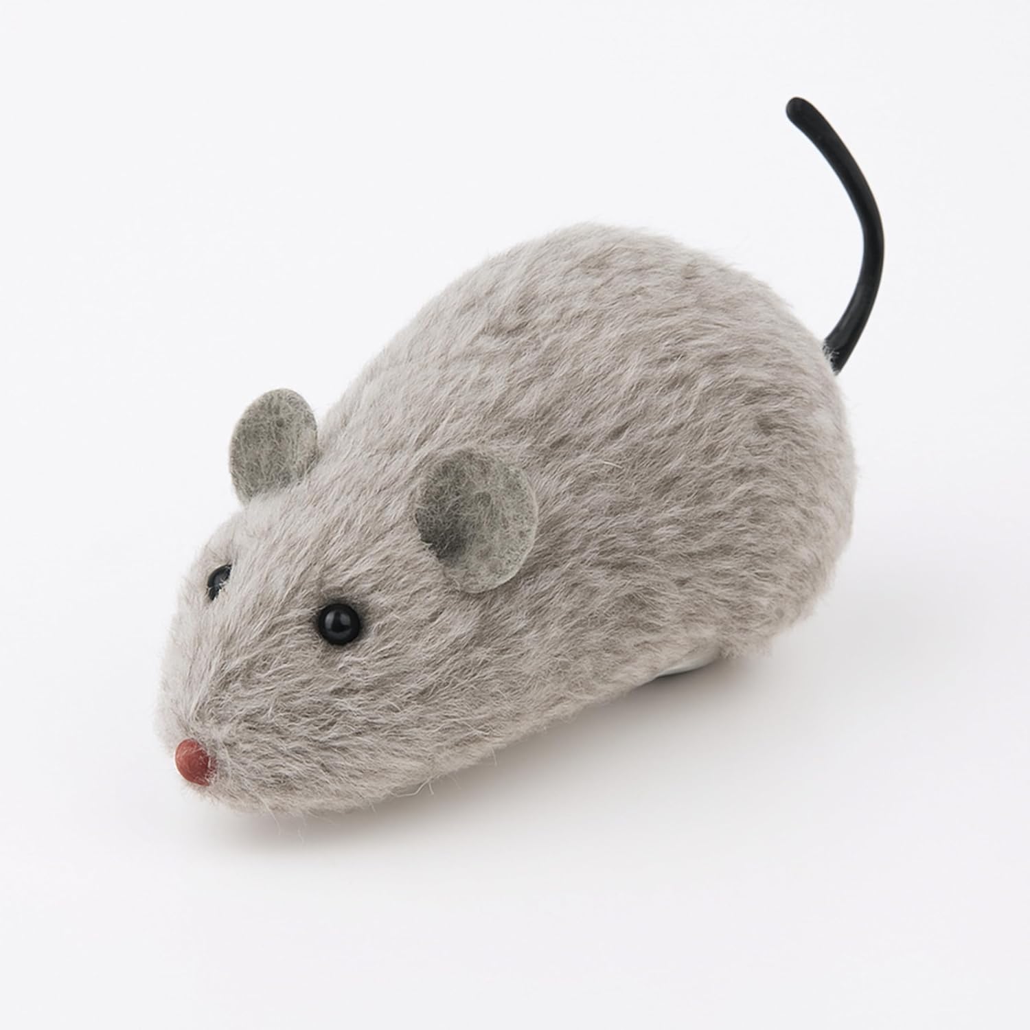 MADPET Gri Kurmalı Kedi Oyuncağı – Hareketli Fare Şeklinde Peluş Oyuncak – Kediler İçin Etkileşimli, Dayanıklı ve Av İçgüdüsünü Tetikleyen Eğlenceli Egzersiz Oyuncağı