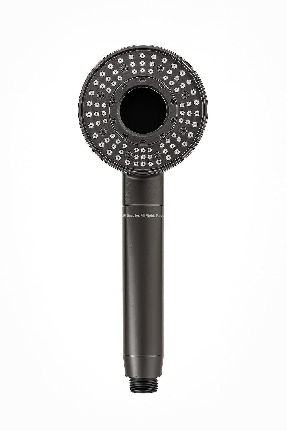 Busstier 5 Fonksiyonlu Orta Delikli Yuvarlak Duş Başlığı, Masaj, Yağmurlama, Tazyikli Basınçlı, Su Tasarruflu, Kolay Temizlenebilir, Modern Ergonomik Tasarım, Lüks Banyo Duş Başlığı, Tüm Duş Sistemler