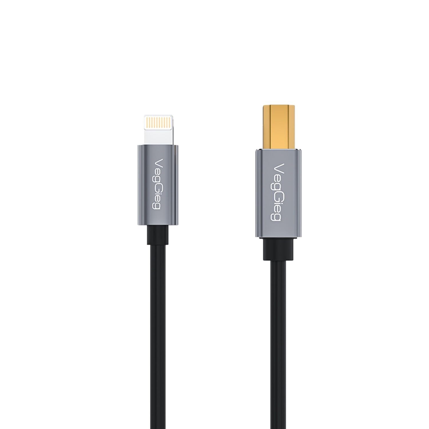 VegGieg Lightning to MIDI USB-B iPhone iPad Uyumlu Müzik Enstrüman Kablosu
