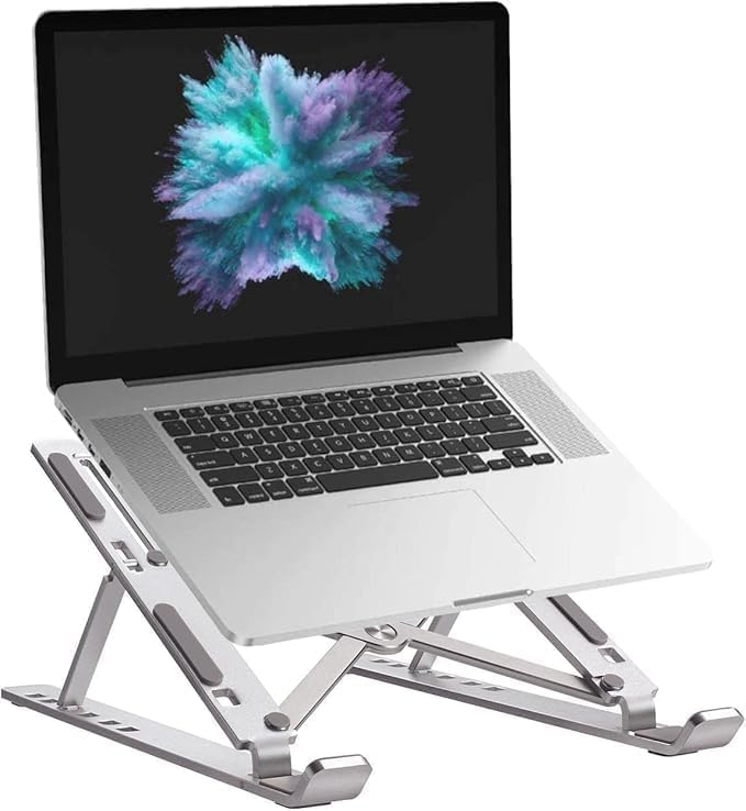 Taşınabilir Laptop Standı Macbook Standı Notebook Standı Tüm Laptoplarla Uyumlu Bilgisayar Standı Taşınabilir Metal Kaymaz Standı Dizüstü Bilgisayar Stantları Stant Stand
