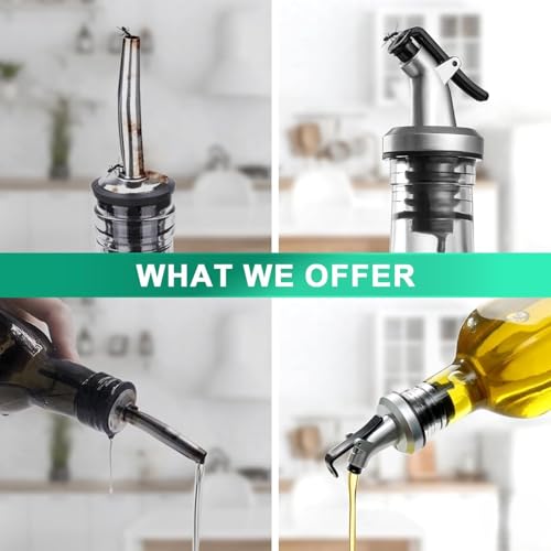 Orret Home 2’li Cam Yağdanlık Seti – 500 ml Sızdırmaz Kapaklı Damlatmaz Yağ Şişesi, Zeytinyağı ve Sirke İçin Cam Yağlık, Sıvı Yağ Saklama ve Dökme Şişesi