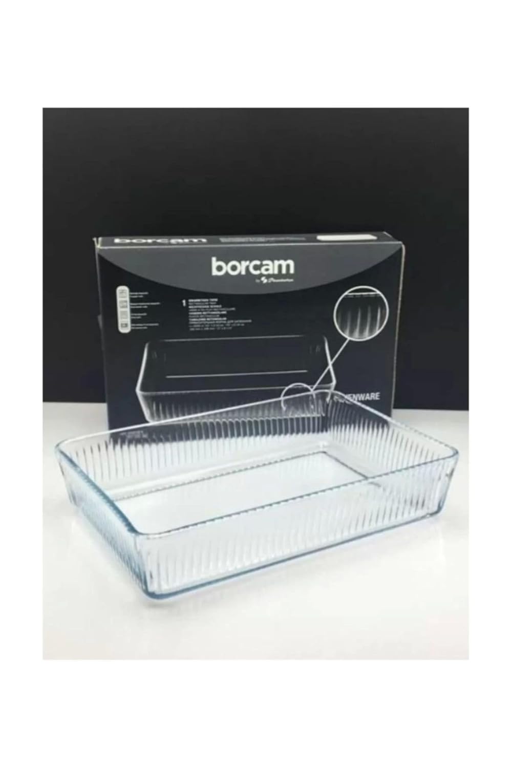 Paşabahçe 59964 Borcam Fırın Tepsi 30X20 Cm Şeffaf