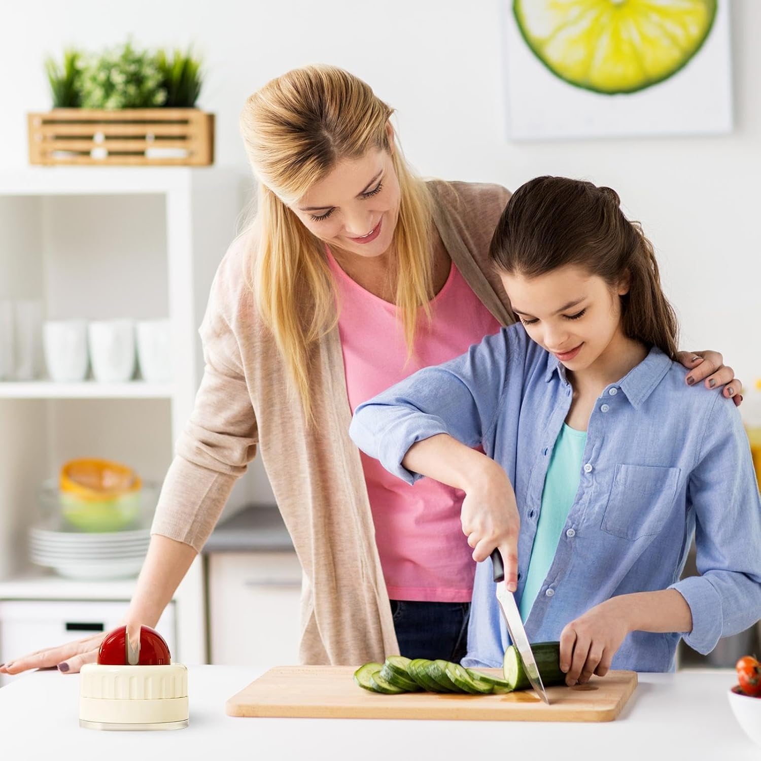 Orret Home Vantuzlu Bıçak Bileyici – Vakumlu Tabanlı Pratik Bileme Aparatı, Kaymaz Yapışkanlı Sistem, Mutfak Bıçağı ve Makas İçin Hızlı Bileyici-Çevirerek Güçlü Vakumlama-Kaliteli Bileme