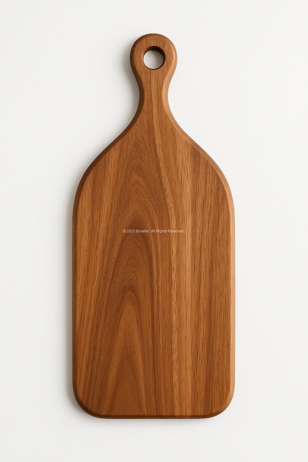 Busstier Modern Akasya Ağacı Kesme Tahtası 39x19 cm Ergonomik Asılabilir Saplı Doğal Ahşap Bıçak Dostu Dayanıklı Servis Sunum Tahtası Mutfak İçin Şık Tasarım