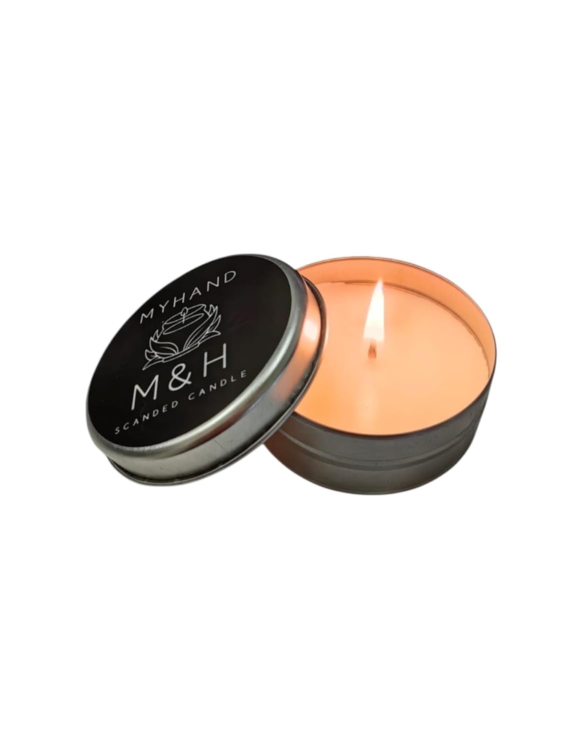 MyHand Soyawax Gümüş Teneke Lady Musk Esans Kokulu Mum 60 Gr