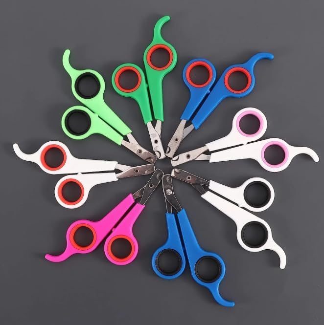 YUNHAN Kedi Köpek Tırnak Makası – Renkli Paslanmaz Çelik Tırnak Kesici – Evcil Hayvanlar İçin Güvenli ve Ergonomik Tırnak Makası – Kedi, Küçük Köpek Asorti Çok Renkli 2 ADET TIRNAK MAKASI (2, MAVİ)