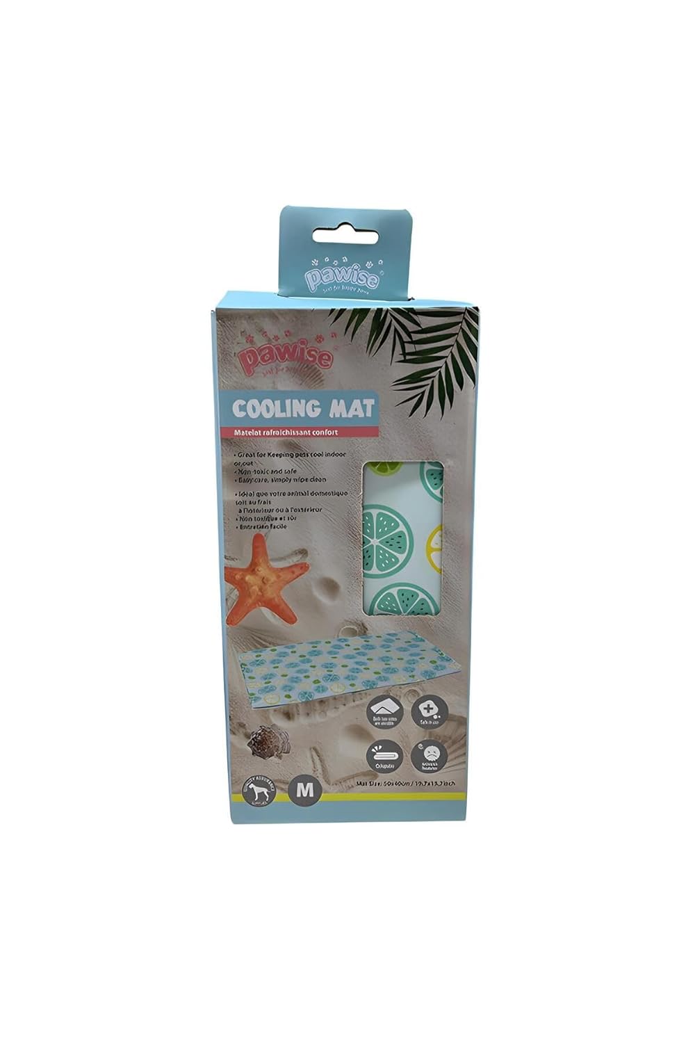 Pawise Çiçek Desenli Köpek Serinletici Soğutucu Mat M 50x40Cm