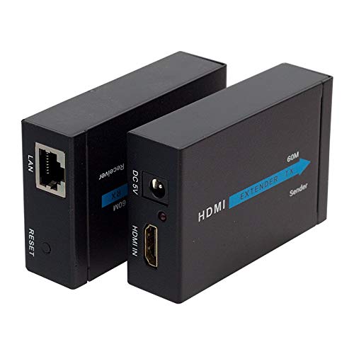 Hdmi Görüntü Aktarma, HDMI TO CAT5/CAT6, 60 Metre, Adaptörlü, Extender,