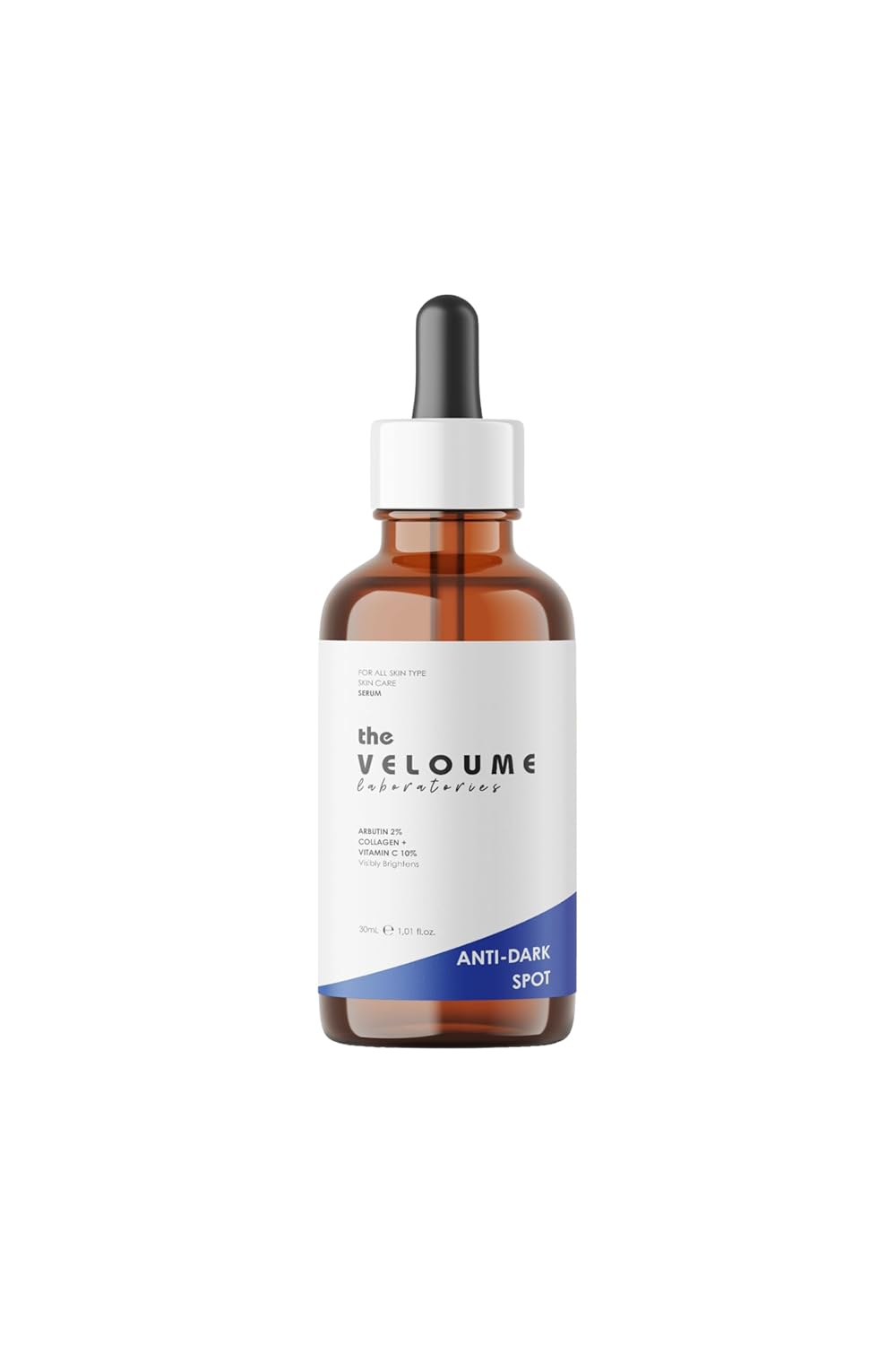 The Veloume Laboratories | Leke Karşıtı Cilt Bakım Serumu, Cilt Lekesi Giderici, 30ml (Arbutin 2% + C Vitamini 10% + Kolajen)