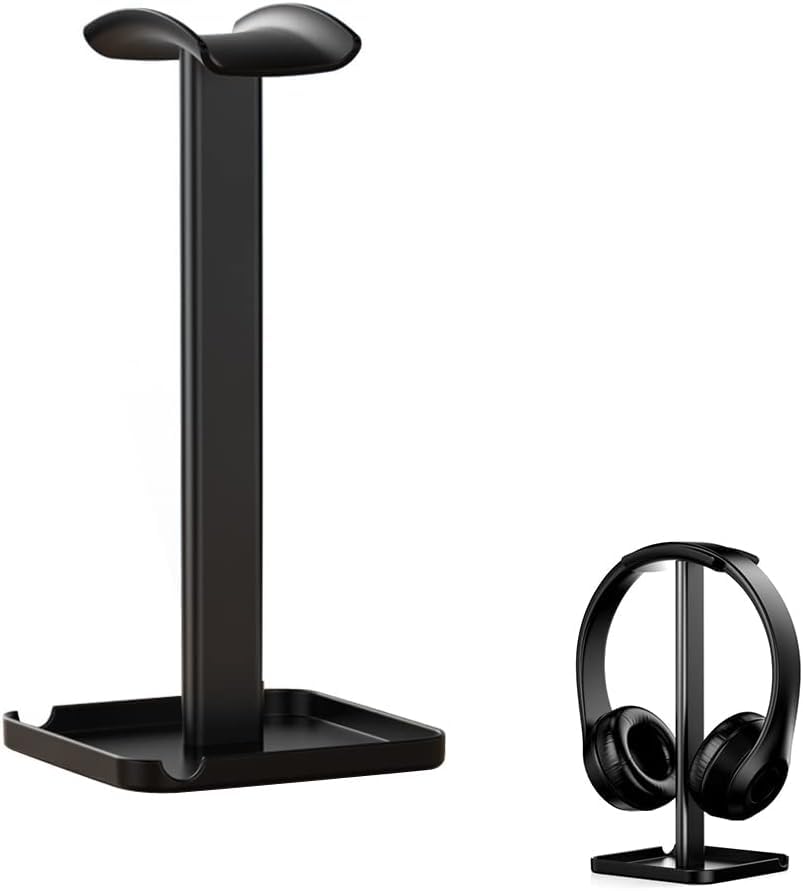 Aputue Kulaklık Standı, Masaüstü Kulaklık Standı, Kaymayan Silikonlu Oyun Kulaklığı Standı, Tüm Kulaklıklara Uyumlu Çok Amaçlı Kulaklık Tutucu