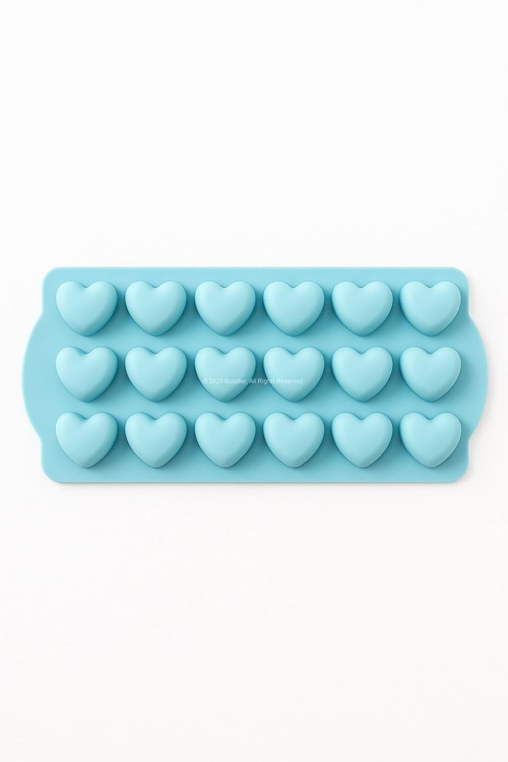 Busstier Silikon Kalp Buz ve Çikolata Kalıbı İkili Set 18 Hazneli Gıda Sınıfı Silis Kumlu Dayanıklı Fırın ve Dondurucu Uyumlu Asorti Renkli Kalıplar