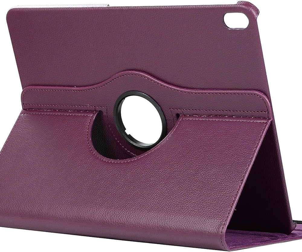 MADNOVA Apple iPad İle Uyumlu Yatay ve Dikey Standlı 360 Derece Döner Tablet Kılıfı (MOR, iPad 10. Nesil 10.2)