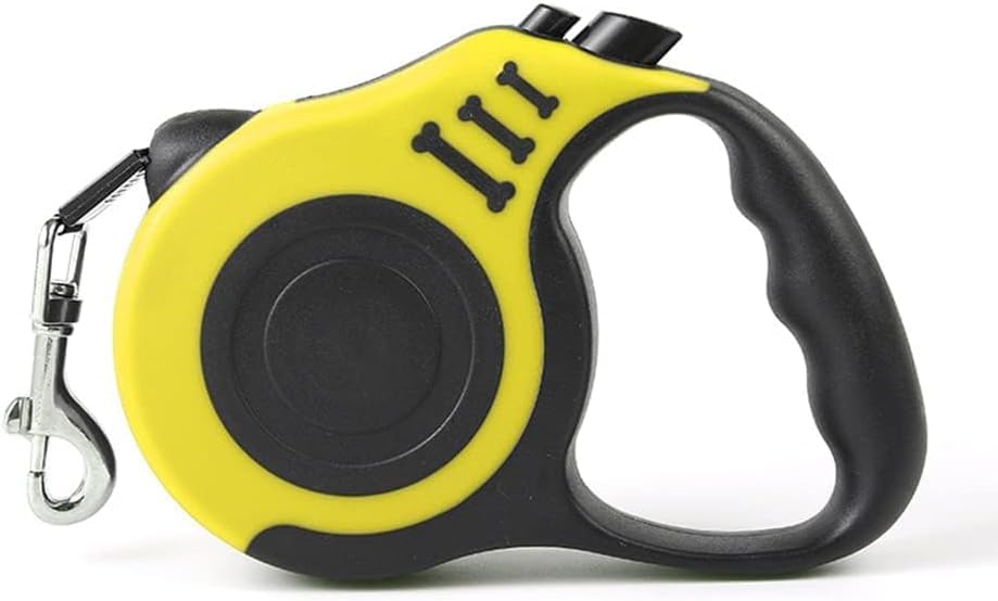 Aputue Geri Çekilebilir Köpek Tasması, 5m Köpek Tasması 360° Dolaşmayan, Kaymaz Tutacaklı, Tek Elle Frenleme, Duraklatma ve Kilitleme, Küçük Orta Büyük Köpekler İçin