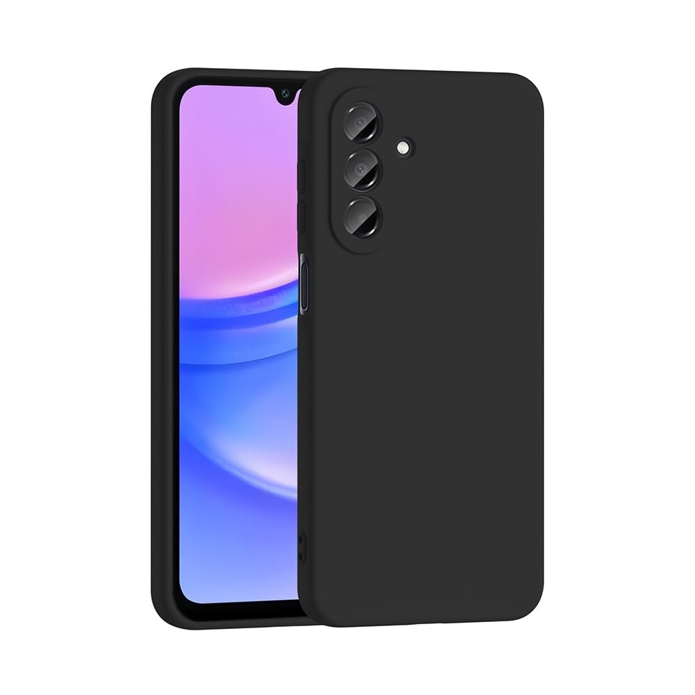 Coverzone Samsung Galaxy A17 İle Uyumlu Kılıf Z-Mara Lansman Vieri Tam Koruma Arka Kapak Kamera Koruma Çıkıntılı Pürüzsüz Yüzey Siyah
