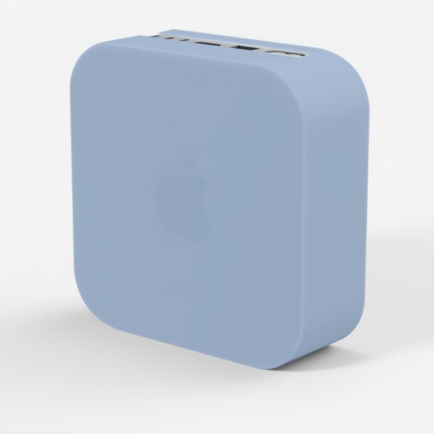 McStorey Mac mini M4 / M4 Pro Uyumlu Silikon Koruyucu Kılıf | Yumuşak TPU, Isı Dağıtım Açıklıklı, Çizik ve Darbe Önleyici Gövde Mavi