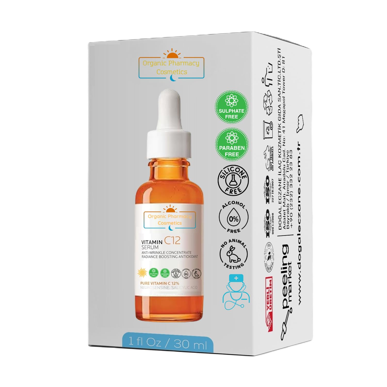 Vitamin C Serum Saf Vitamin C12 Serum +SPF50 30 ml