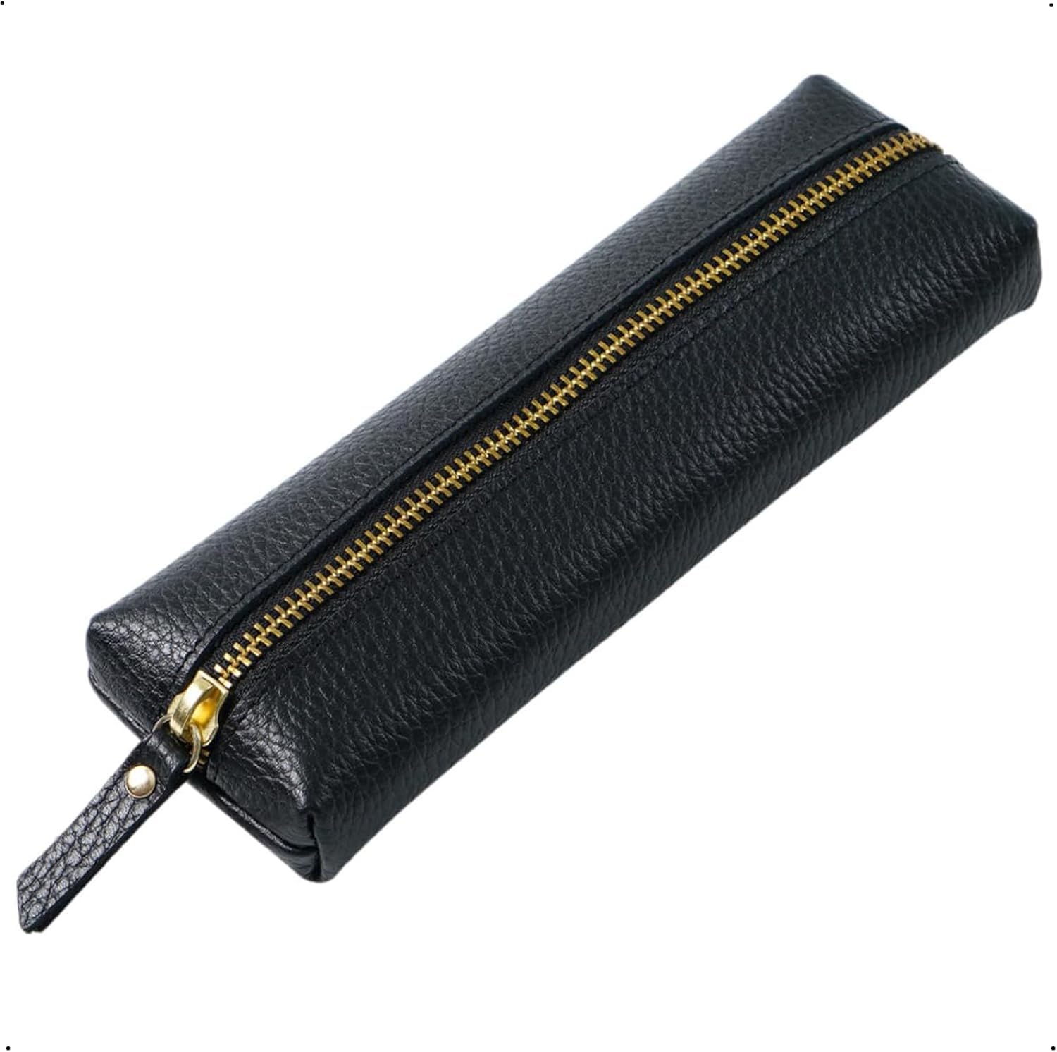 Bolivia's Kalem Kutusu, Premium Deri Malzeme, 3 Bölmeli Organizör, Öğrenci ve Ofis Çalışanları için, Şık ve Fonksiyonel, Tüm Kalem ve Kırtasiye Malzemelerini Düzenleme Çözümü