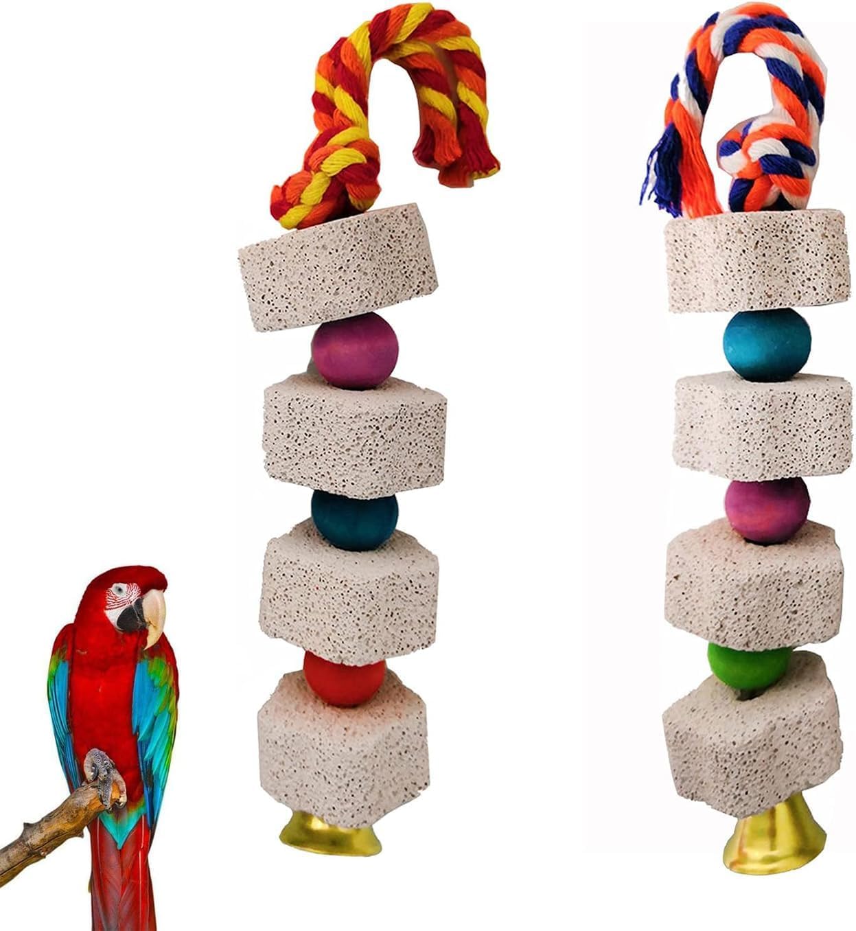 Bolivia's Papağan Oyuncakları, Dayanıklı ve Güvenli Kuş Oyuncakları, Çiğnemeyi Seven Papağanlar İçin Özel Tasarım, Renkli ve Eğlenceli, Tüm Papağan Türleri İçin, Gaga Sağlığını Koruyan Oyuncaklar