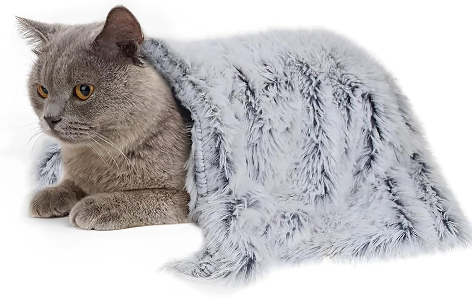 Xspring Evcil hayvan battaniyesi, 56x36 cm, gri, polyester, uzun saç elyaf karışımı, makinede yıkanabilir, kedi, köpek, seyahat, araba, minimalist, hayvan desenli