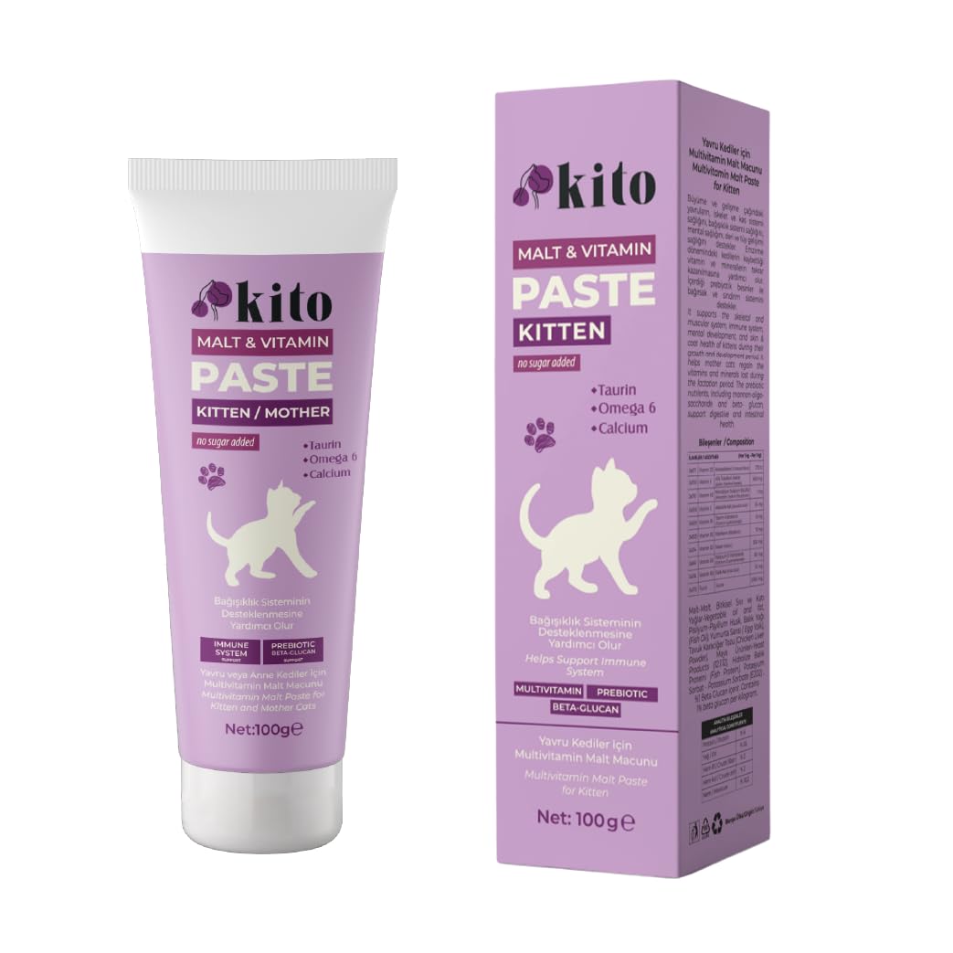 Yavru Kediler İçin Tüy Yumağı Önleyici ve Multivitamin Malt Macunu 100g