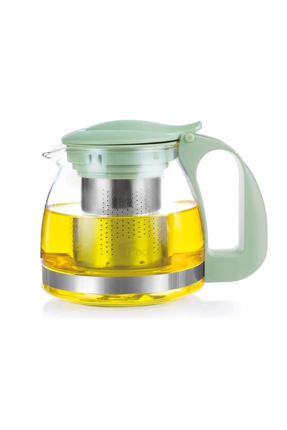 PAÇİ 700 Ml Süzgeçli Cam Çaydanlık Üstü Demlik Mavi