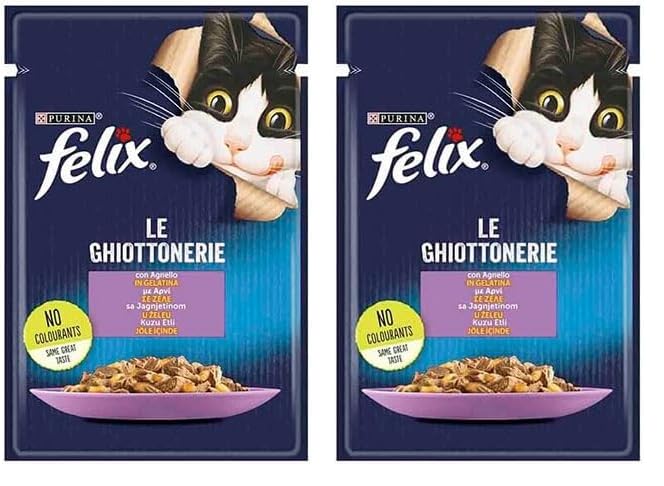 Felix Kuzu Etli Kedi Yaş Maması 85 gr 2li paket