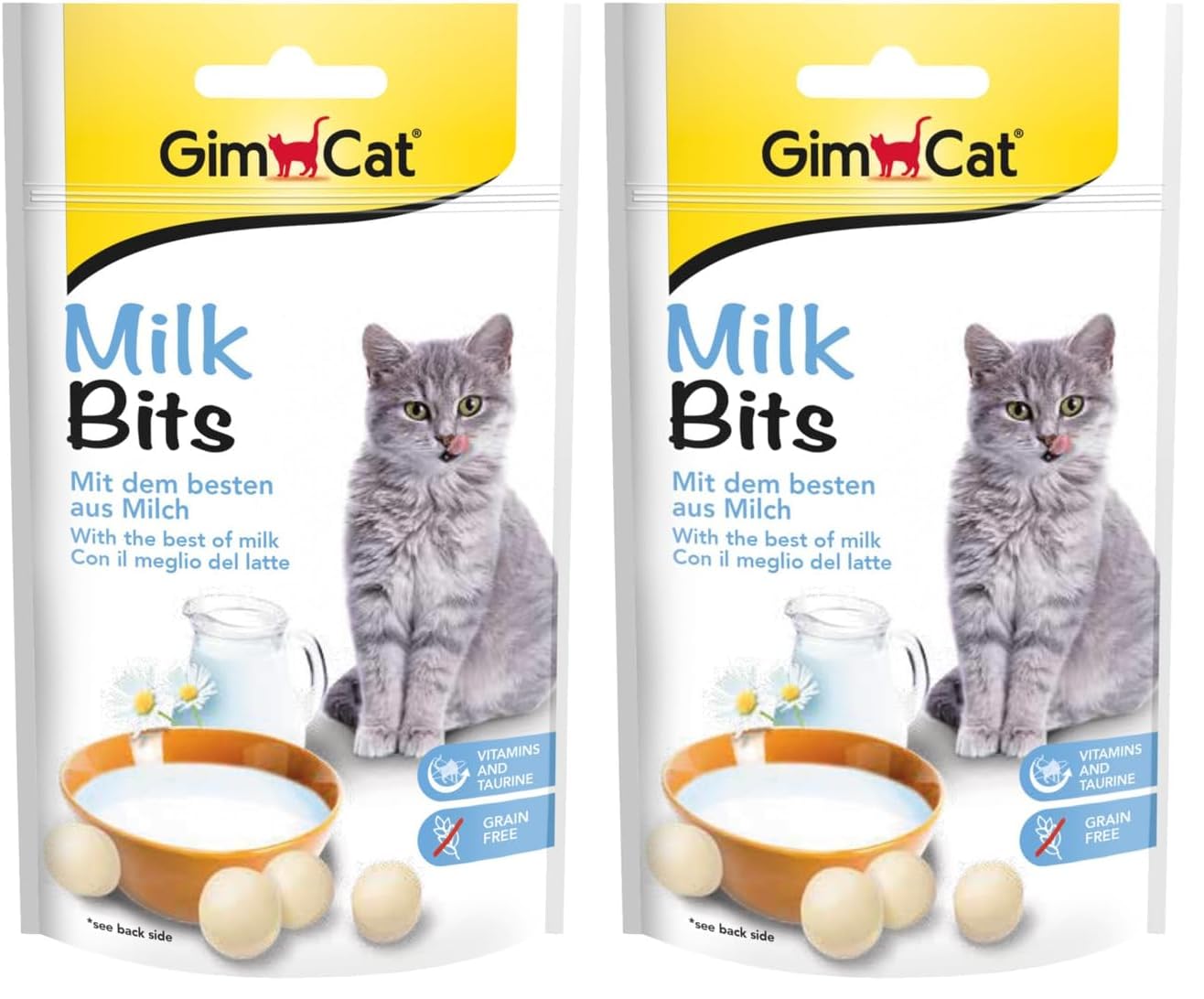 GimCat MilkBits Sütlü Kedi Ödül Tableti, 40 g 2li paket