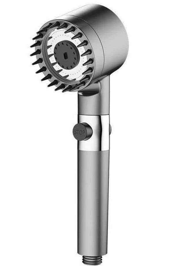 3 Fonksiyonlu Start Stop Tuşlu Filtreli Basınçlı Masaj Etkili Kireç Önleyici Duş Başlığı