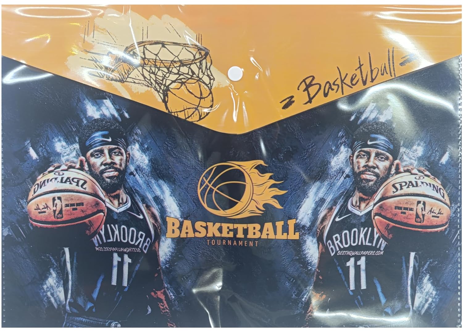 NPratik Vintage Tasarım Çıtçıtlı Dosya Dekoratif Retro Baskılı Sağlam A4 Boyut (Spor)