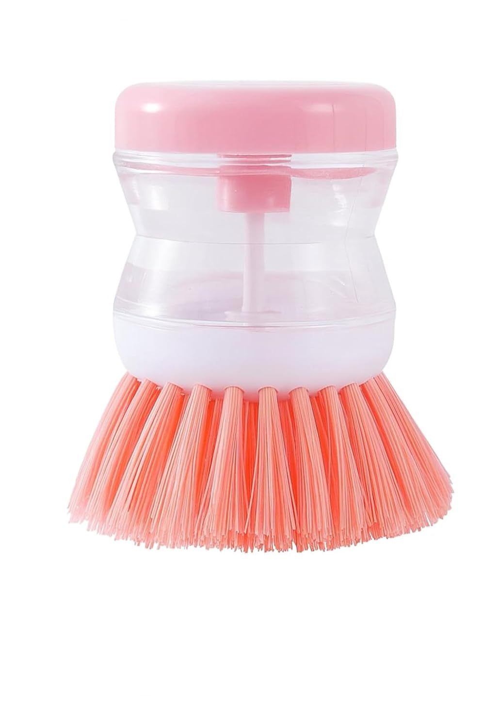 3’lü Sabunluklu Avuç İçi Bulaşık Fırçası – Doldurulabilir Sabun Hazneli, Ergonomik Silikon Saplı, Yapışmaz Yüzey Dostu, Tencere ve Tabak Temizliği İçin Dayanıklı Naylon Filament, Asorti Renkli, 9x7 cm