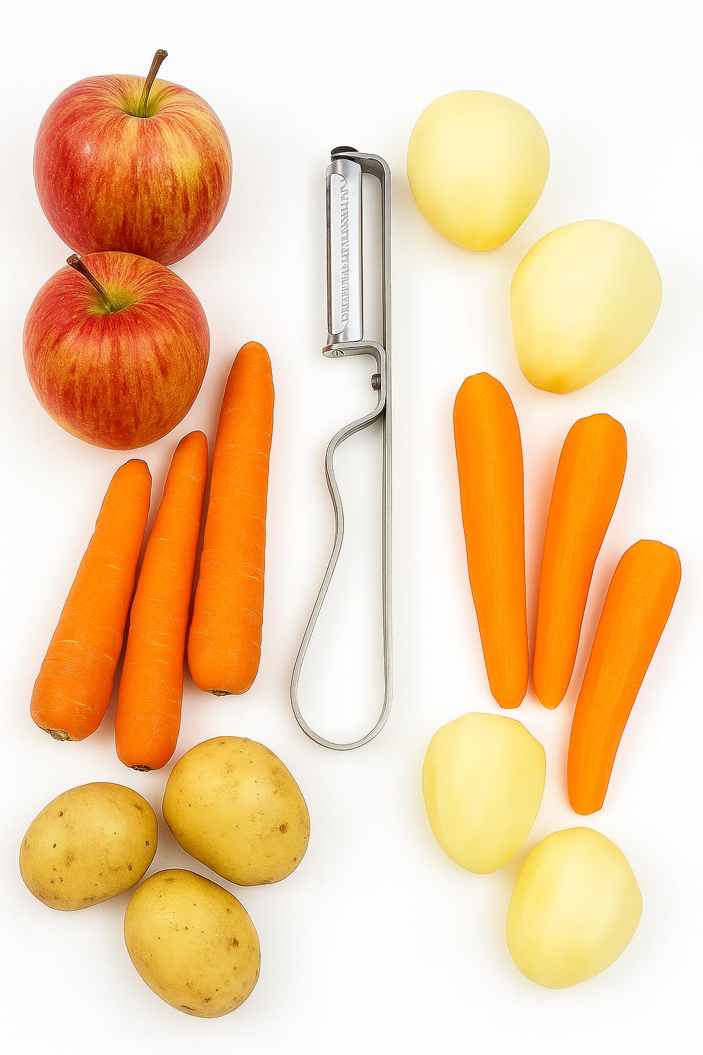 Busstier Lüks Yan Soyacak, Sebze, Domates, Patates Soyacağı, Paslanmaz Çelik Ergonomik Mutfak Soyacağı, Meyve ve Sebze İçin Dayanıklı Soyacak, Kolay Temizlenebilir Soyma Aleti