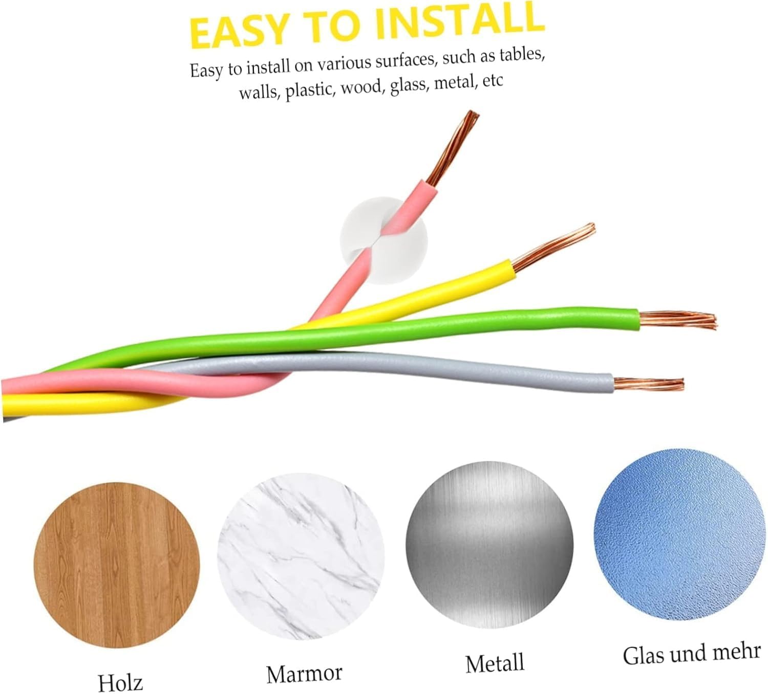 Orret Home Çok Amaçlı Kablo Tutucu – 16 Parça Güçlü Yapışkanlı Akrilik Organizer, Kanallı Kablo Düzenleyici, Araç, Duvar ve Masa Üzeri İçin Kolay Kullanım