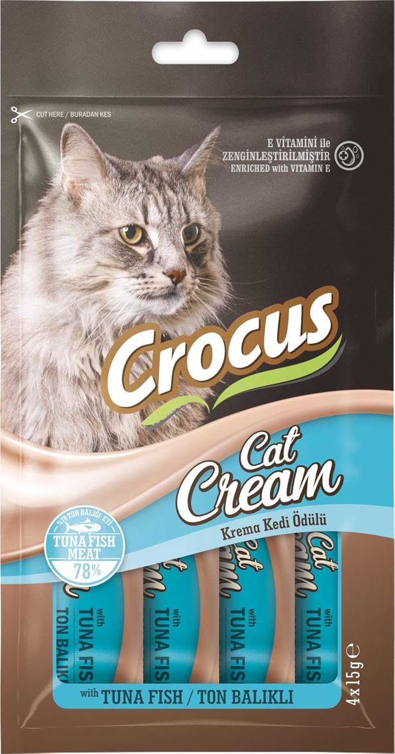 Crocus Ton Balikli Krema Kedi Ödülü 4X15G