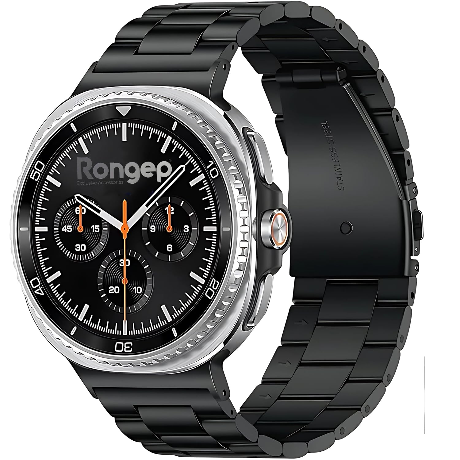 Rongep Samsung ile Uyumlu [2025] Baklalı Çelik Kordon Galaxy Watch 8 44mm/40mm/Classic 46mm için Kat