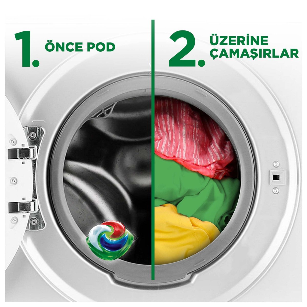 Ariel Hepsi1Arada PODS Oxi Extra Leke Çıkarma Kapsül Çamaşır Deterjanı Beyazlar ve Renkliler 10 Yıkama